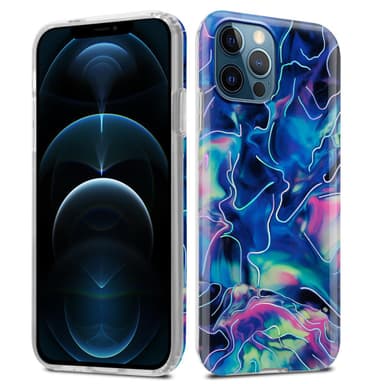 iPhone 12 PRO MAX Plånboksfodral Skal (Blå)