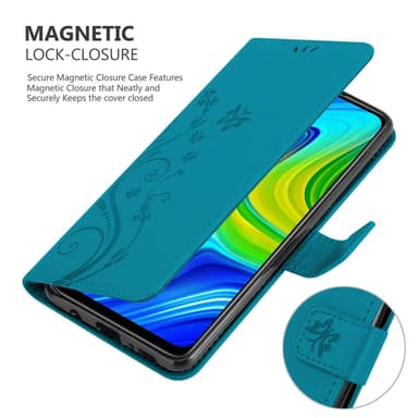 Xiaomi RedMi NOTE 9 Plånboksfodral Skal (Blå)