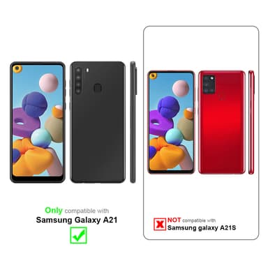Samsung Galaxy A21 Skal Fodral Kedja (Grön)