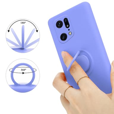 Skal Oppo FIND X5 PRO Fodral Case (Lila)
