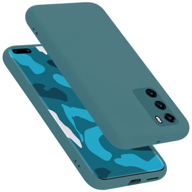 Huawei P40 Skal Fodral Case (Grön)