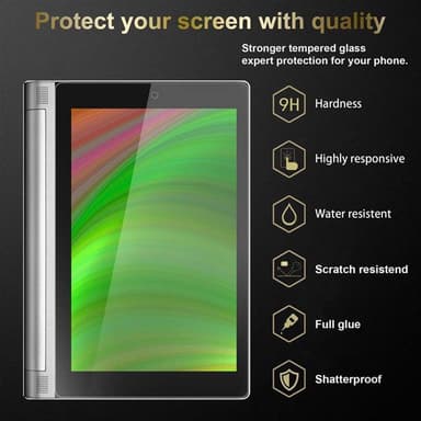 Lenovo Yoga Tab 2 (10.1 tum) 3x Skyddsglas Skyddsfilm