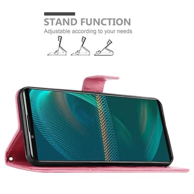 Sony Xperia 5 III Plånboksfodral Skal (Rosa)