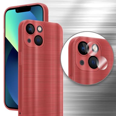 iPhone 14 PLUS Skal Fodral Case (Röd)