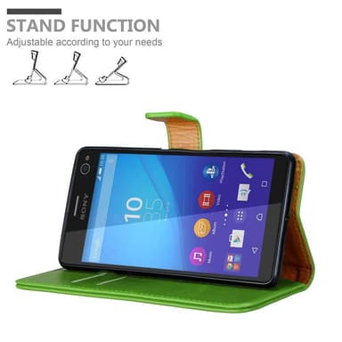 Sony Xperia C4 Plånboksfodral Skal (Grön)