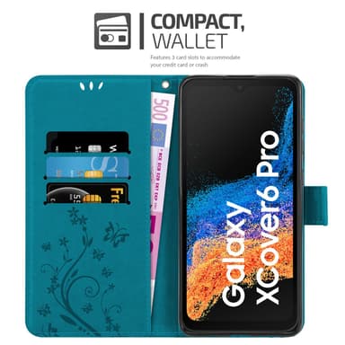 Samsung Xcover 6 Pro Plånboksfodral Skal (Blå)