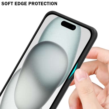 iPhone 15 Skal Fodral Case (Svart)