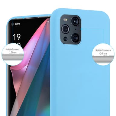 Skal Oppo FIND X3 PRO Fodral Case (Blå)