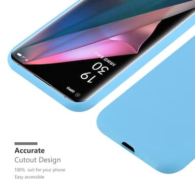 Skal Oppo FIND X3 PRO Fodral Case (Blå)
