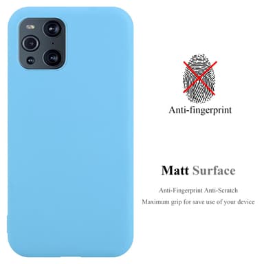Skal Oppo FIND X3 PRO Fodral Case (Blå)