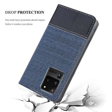 Samsung Galaxy S20 ULTRA Plånboksfodral Skal (Blå)