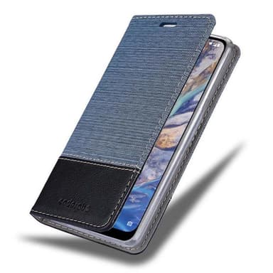 Nokia 7.1 PLUS / X7 Plånboksfodral Skal (Blå)