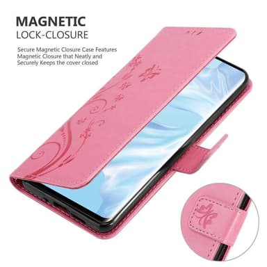 Huawei P30 PRO Plånboksfodral Skal (Rosa)