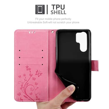 Huawei P30 PRO Plånboksfodral Skal (Rosa)