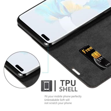 Huawei MATE 40 PRO Skal Fodral Case (Brun)