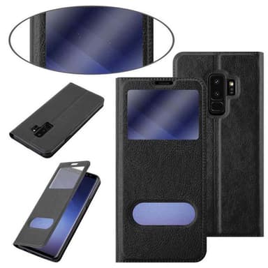 Samsung Galaxy S9 PLUS Plånboksfodral Skal (Svart)