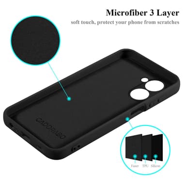 Realme C33 Skal Fodral Case (Svart)