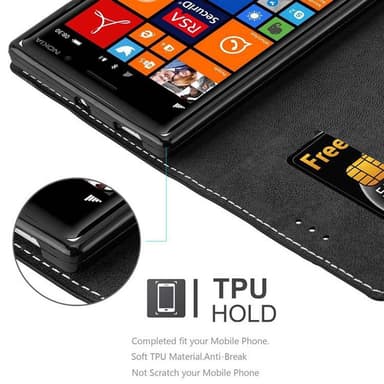 Nokia Lumia 830 Skal Fodral Case (Svart)
