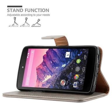 LG Google NEXUS 5 Plånboksfodral Skal (Brun)
