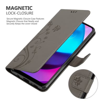 Motorola MOTO E20 / E30 / E40 Plånboksfodral Skal (Grå)
