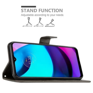 Motorola MOTO E20 / E30 / E40 Plånboksfodral Skal (Grå)