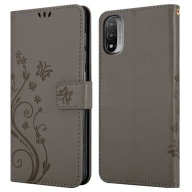 Motorola MOTO E20 / E30 / E40 Plånboksfodral Skal (Grå)