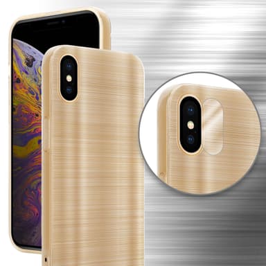 iPhone XS MAX Skal Fodral Case (Guld)
