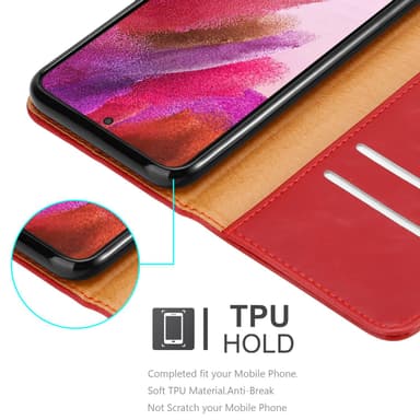 Samsung Galaxy S22 PLUS Plånboksfodral Skal (Röd)