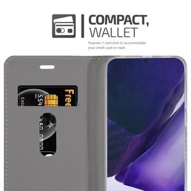 Samsung Galaxy NOTE 20 PLUS Plånboksfodral Skal (Grå)