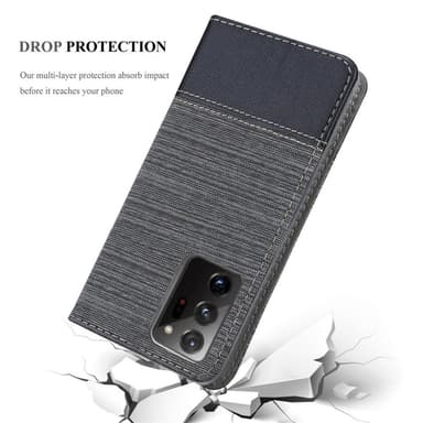 Samsung Galaxy NOTE 20 PLUS Plånboksfodral Skal (Grå)