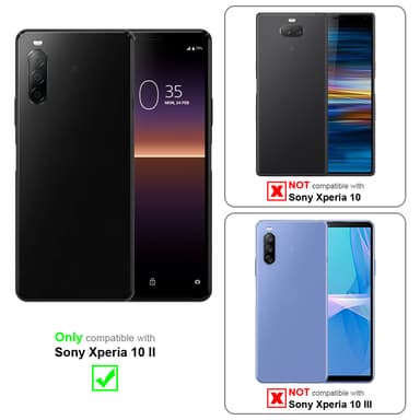 Sony Xperia 10 II Plånboksfodral Skal (Grå)