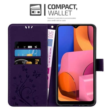 Samsung Galaxy A20s Plånboksfodral Skal (Lila)