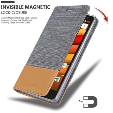 Motorola MOTO X3 Plånboksfodral Skal (Grå)