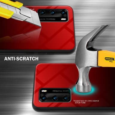 Huawei P40 Skal Fodral Case (Svart)