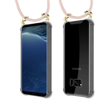 Samsung Galaxy S8 Skal Fodral Kedja (Rosa)