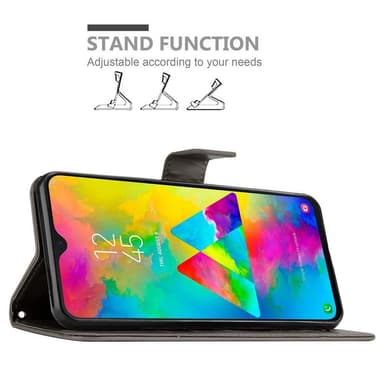 Samsung Galaxy M20 Plånboksfodral Skal (Grå)