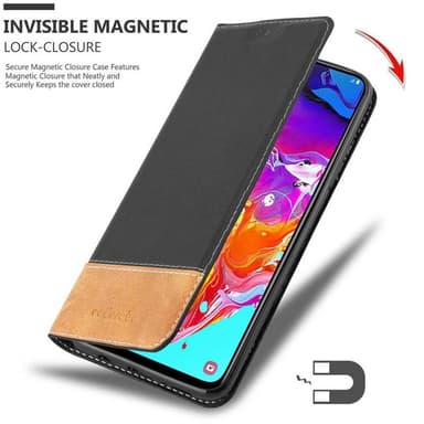 Samsung Galaxy A70 / A70s Skal Fodral Case (Svart)