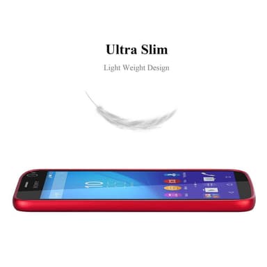 Skal Sony Xperia C4 Fodral Case (Röd)