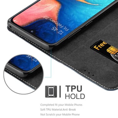 Samsung Galaxy A10e / A20e Skal Fodral Case (Blå)