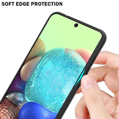 Samsung Galaxy A71 5G Skal Fodral Case (Svart)