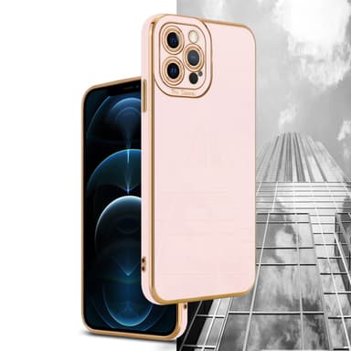 iPhone 12 PRO MAX Skal Fodral Case (Rosa)