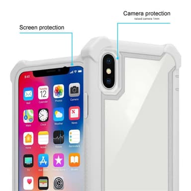 iPhone XS MAX Skal Fodral Case (Grå)