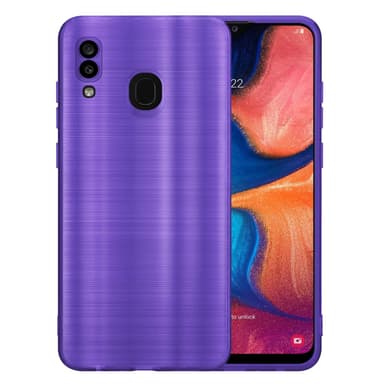 Samsung Galaxy A20 / A30 / M10s Skal Fodral Case (Lila)