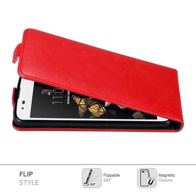 LG K8 2016 Flipfodral Skal (Röd)