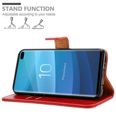 Samsung Galaxy S10 PLUS Plånboksfodral Skal (Röd)