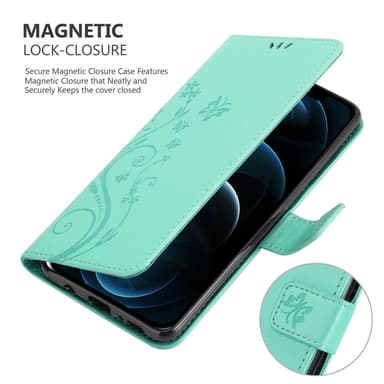 iPhone 13 PRO MAX Plånboksfodral Skal (Turkos)