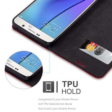 Samsung Galaxy NOTE 5 Skal Fodral Case (Röd)