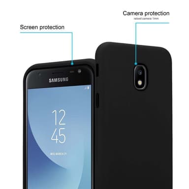Samsung Galaxy J7 2017 Skal Fodral Case (Svart)
