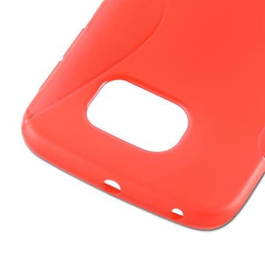 Samsung Galaxy S6 EDGE Skal Fodral Case (Röd)