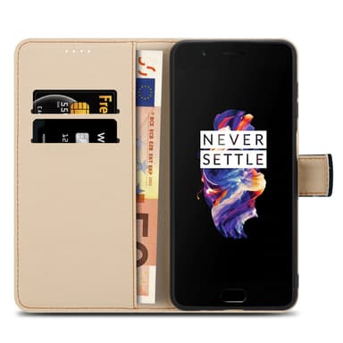 OnePlus 5 Plånboksfodral Skal (Svart)